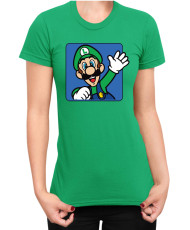 Дамска Тениска Super Mario Nintendo Luigi 3