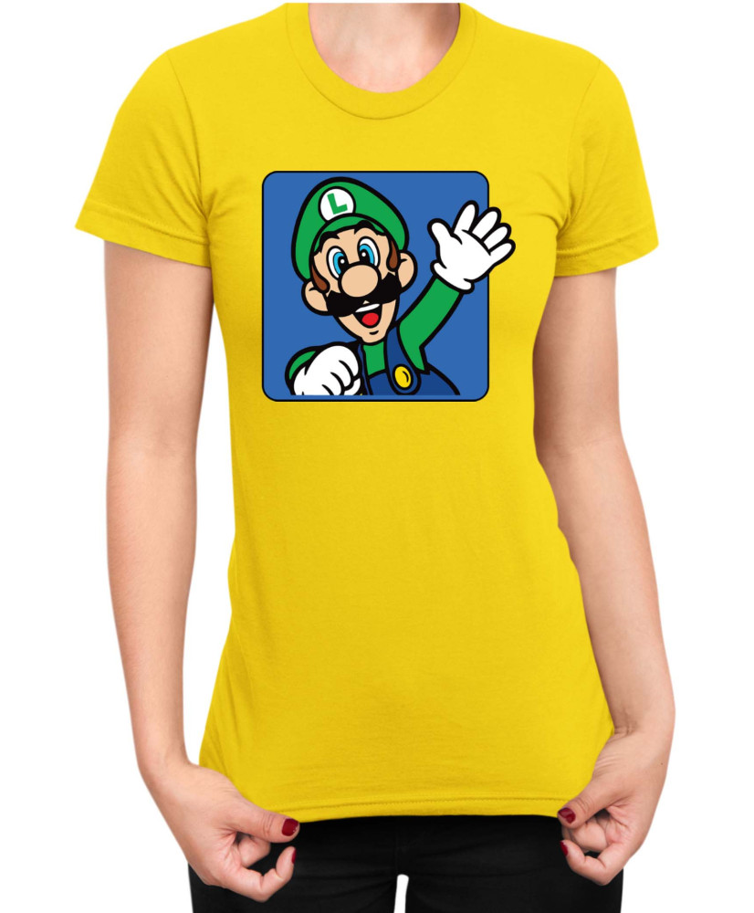 Дамска Тениска Super Mario Nintendo Luigi 3