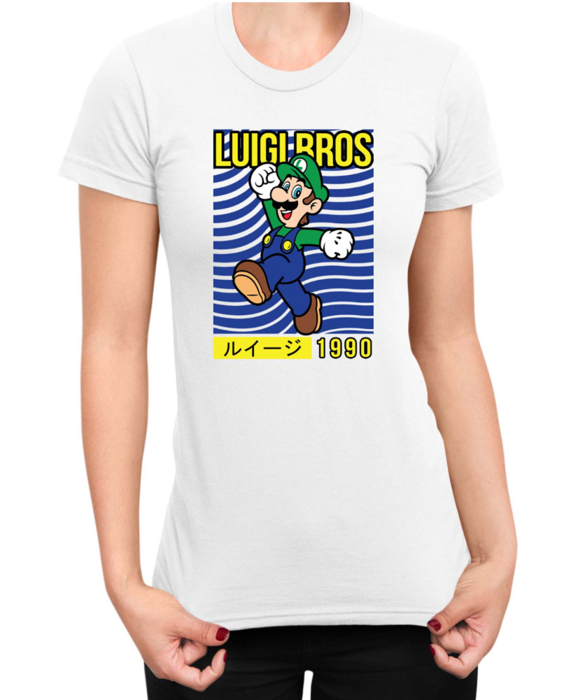Дамска Тениска Super Mario Nintendo Luigi Bros