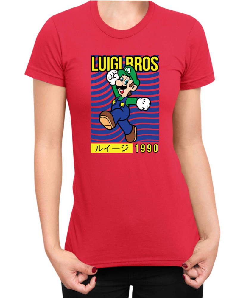 Дамска Тениска Super Mario Nintendo Luigi Bros