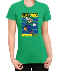 Дамска Тениска Super Mario Nintendo Luigi Bros
