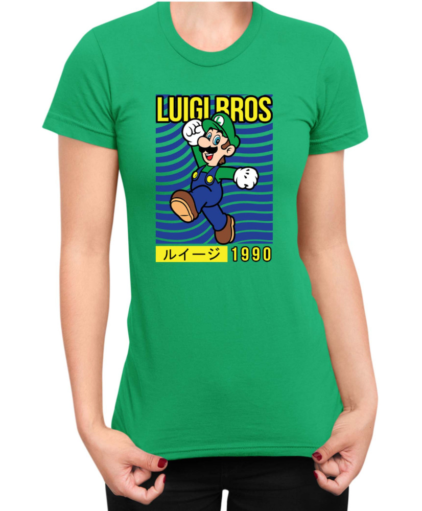 Дамска Тениска Super Mario Nintendo Luigi Bros