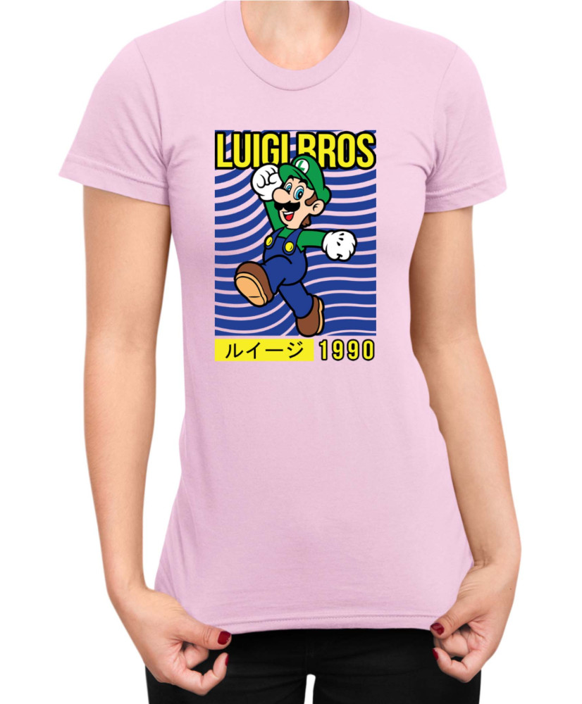 Дамска Тениска Super Mario Nintendo Luigi Bros
