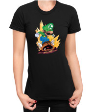 Дамска Тениска Super Mario Nintendo Luigi Goomba Smash