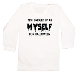 Бебешка тениска Хелоуин I dressed up as myself