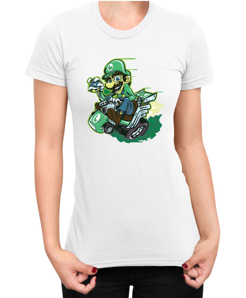 Дамска Тениска Super Mario Nintendo Luigi Kart