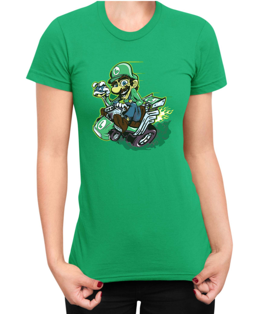 Дамска Тениска Super Mario Nintendo Luigi Kart