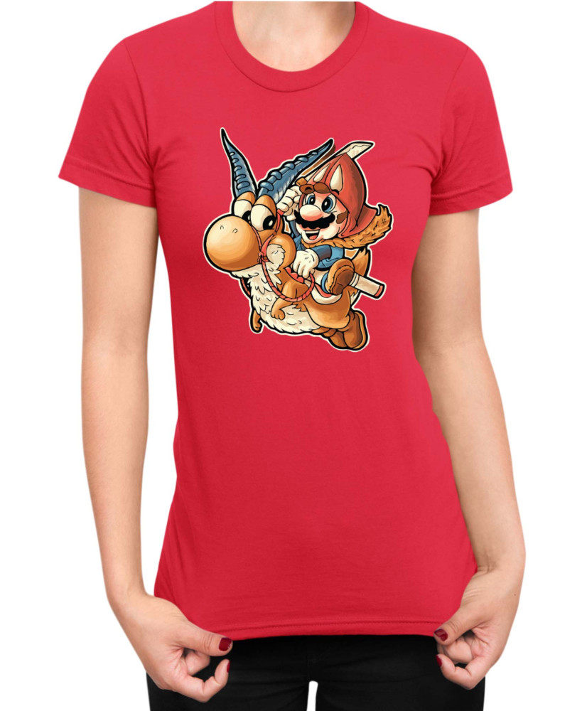 Дамска Тениска Super Mario Nintendo Mario & Yoshi 02