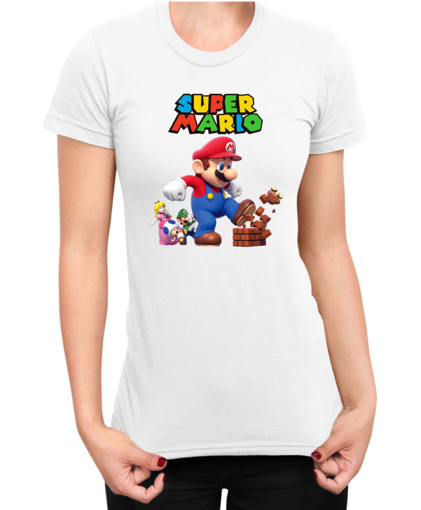 Дамска Тениска Super Mario Nintendo Mario 18