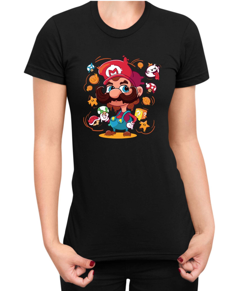 Дамска Тениска Super Mario Nintendo Mario 36