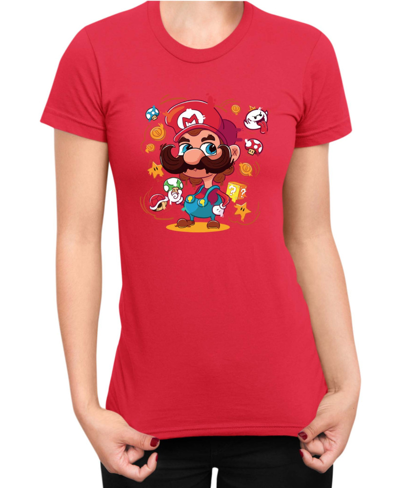 Дамска Тениска Super Mario Nintendo Mario 36