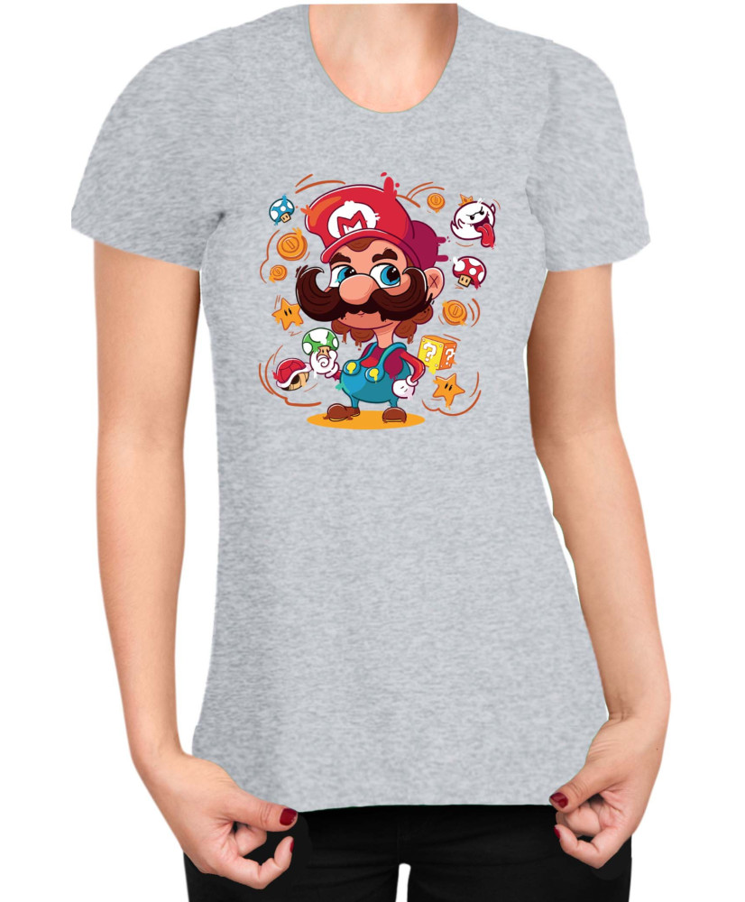 Дамска Тениска Super Mario Nintendo Mario 36