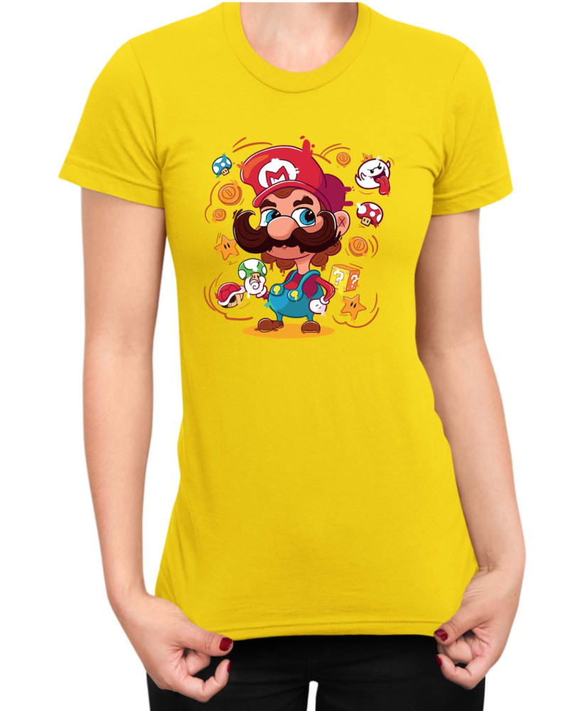 Дамска Тениска Super Mario Nintendo Mario 36