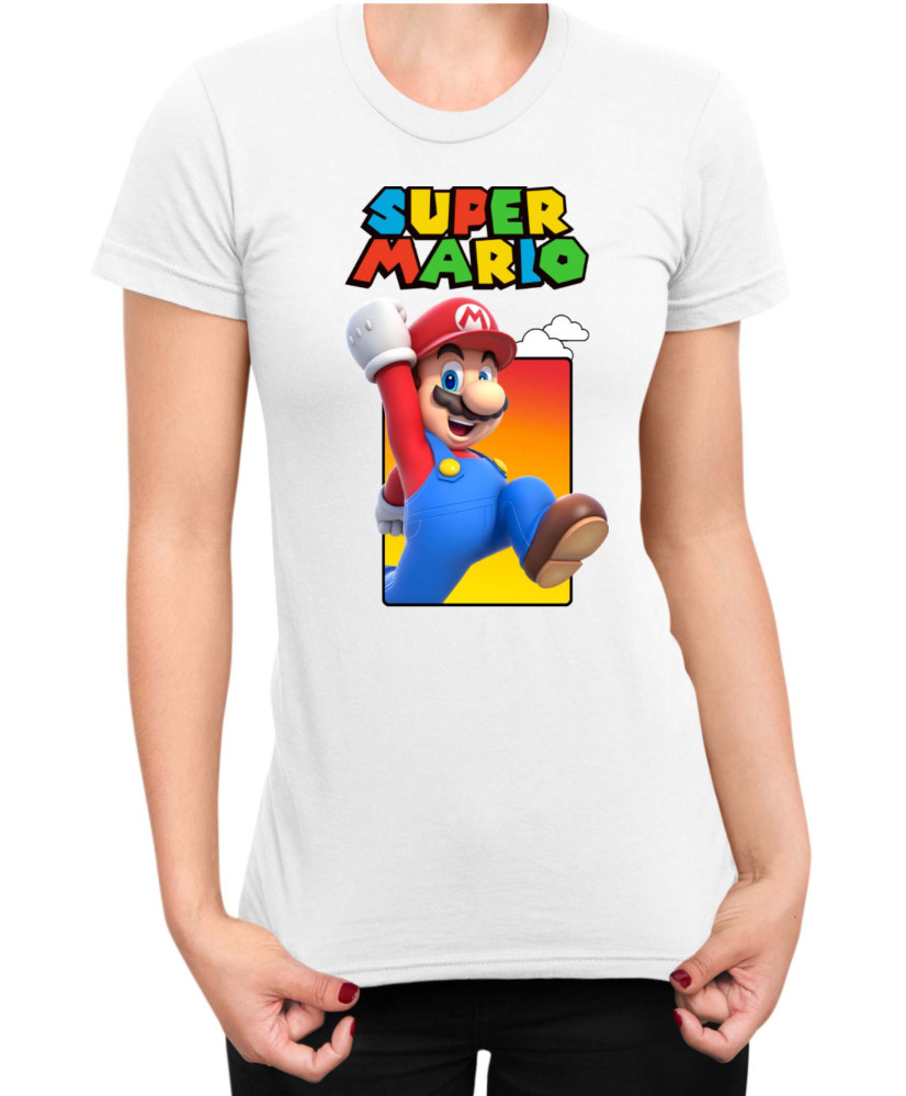Дамска Тениска Super Mario Nintendo Mario 38