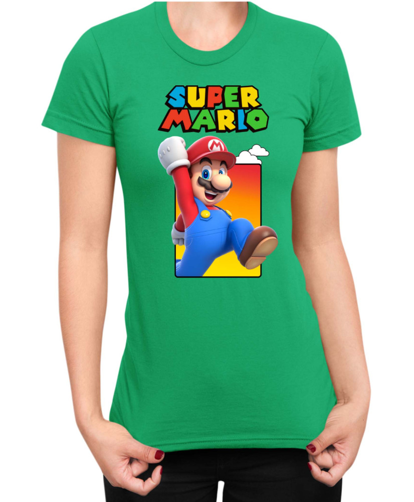 Дамска Тениска Super Mario Nintendo Mario 38