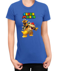Дамска Тениска Super Mario Nintendo Mario Bowser 3