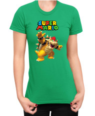 Дамска Тениска Super Mario Nintendo Mario Bowser 3
