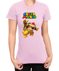 Дамска Тениска Super Mario Nintendo Mario Bowser 3
