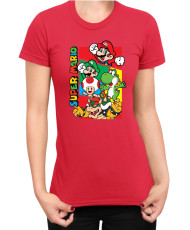Дамска Тениска Super Mario Nintendo Mario Bros 3