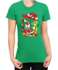 Дамска Тениска Super Mario Nintendo Mario Bros 3