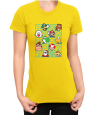 Дамска Тениска Super Mario Nintendo Mario Bros Friends