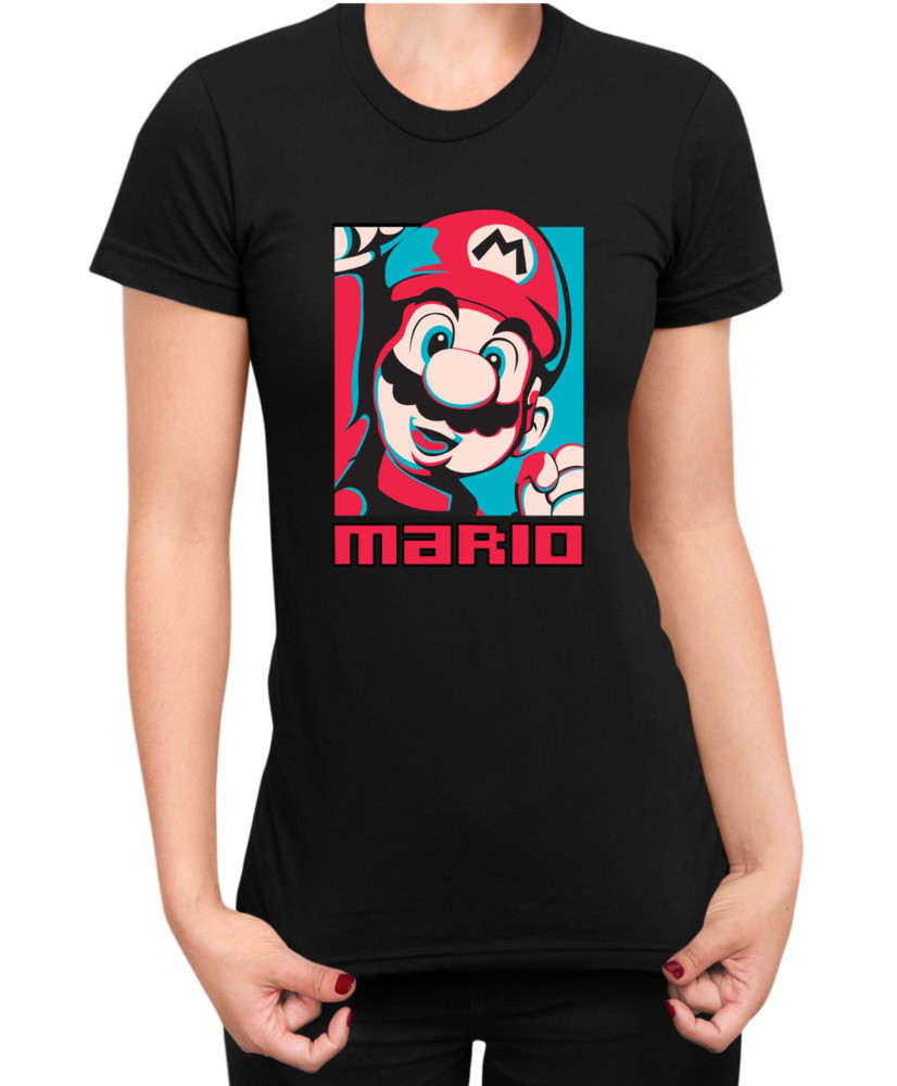 Дамска Тениска Super Mario Nintendo Mario Bros Retro