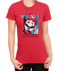 Дамска Тениска Super Mario Nintendo Mario Bros Retro