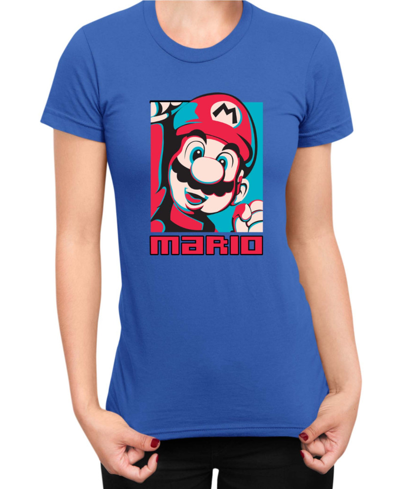Дамска Тениска Super Mario Nintendo Mario Bros Retro