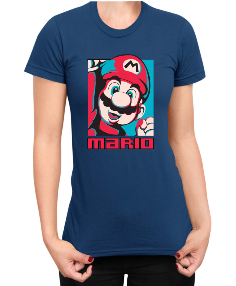 Дамска Тениска Super Mario Nintendo Mario Bros Retro