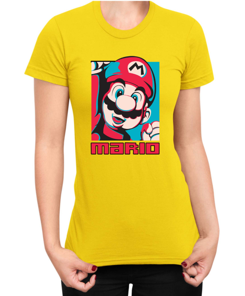 Дамска Тениска Super Mario Nintendo Mario Bros Retro