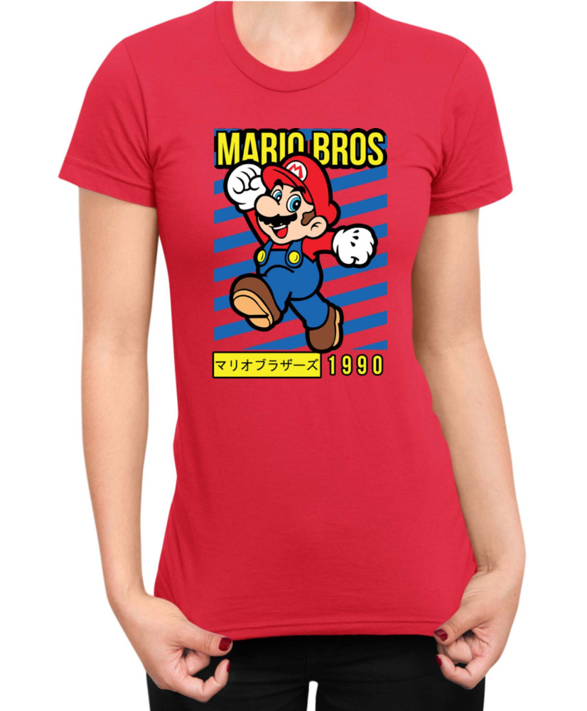Дамска Тениска Super Mario Nintendo Mario Bros