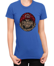 Дамска Тениска Super Mario Nintendo Mario Face Gamer Elements