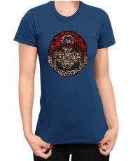 Дамска Тениска Super Mario Nintendo Mario Face Gamer Elements