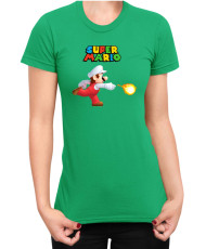 Дамска Тениска Super Mario Nintendo Mario Fireball 1