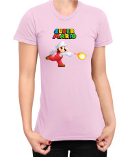 Дамска Тениска Super Mario Nintendo Mario Fireball 1
