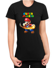Дамска Тениска Super Mario Nintendo Mario Fireball 2