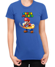 Дамска Тениска Super Mario Nintendo Mario Fireball 2