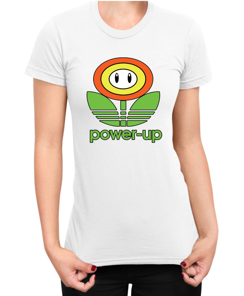 Дамска Тениска Super Mario Nintendo Mario Flower Power Up