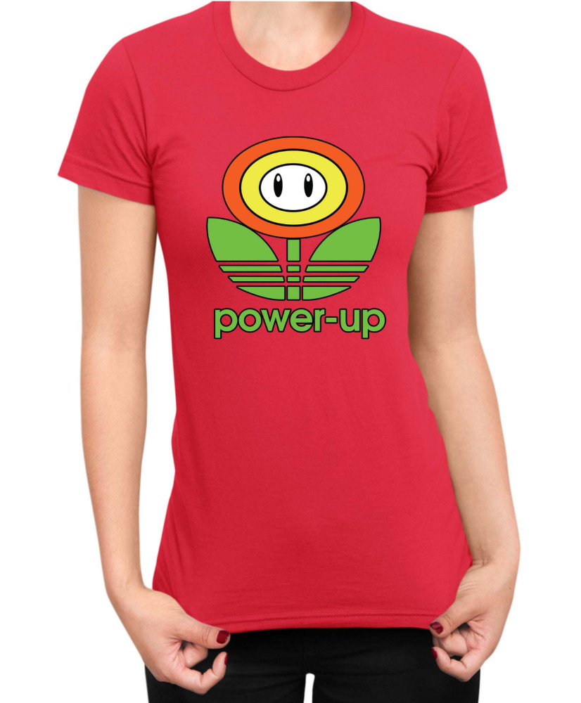 Дамска Тениска Super Mario Nintendo Mario Flower Power Up