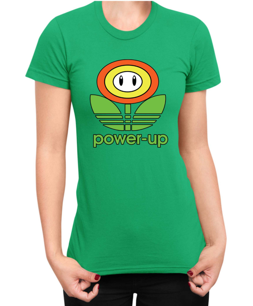 Дамска Тениска Super Mario Nintendo Mario Flower Power Up