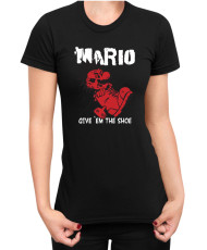 Дамска Тениска Super Mario Nintendo Mario Give Them The Shoe