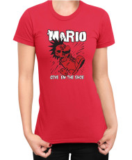 Дамска Тениска Super Mario Nintendo Mario Give Them The Shoe