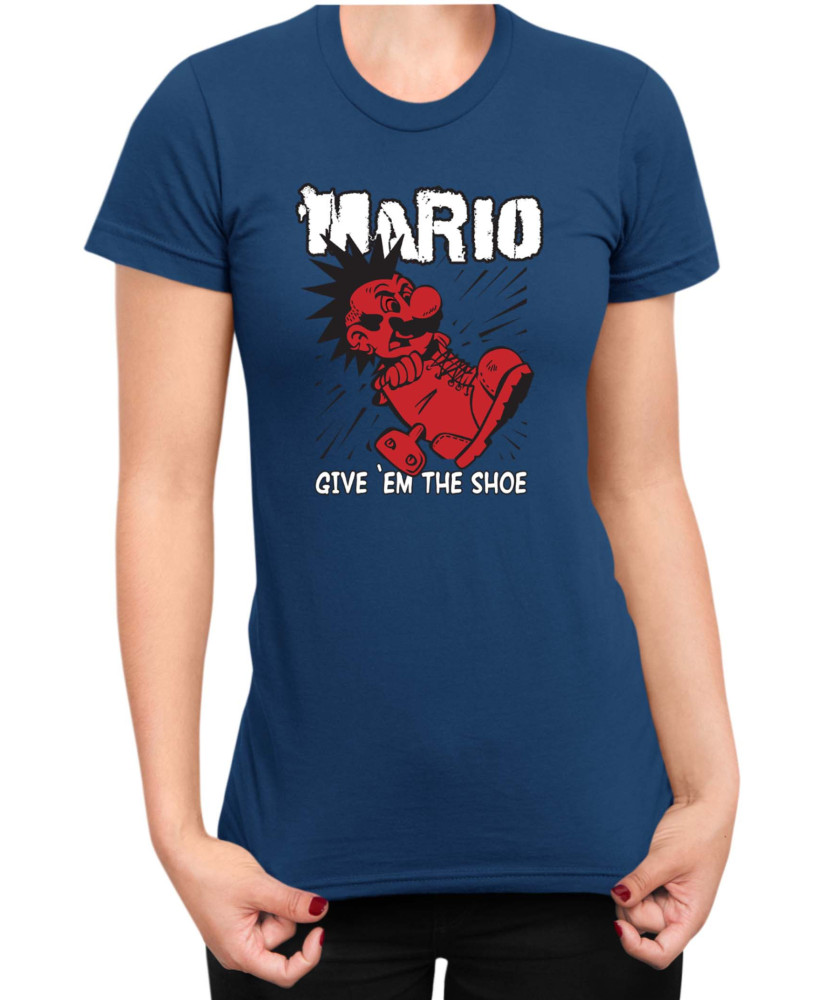 Дамска Тениска Super Mario Nintendo Mario Give Them The Shoe