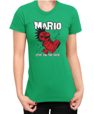 Дамска Тениска Super Mario Nintendo Mario Give Them The Shoe