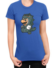 Дамска Тениска Super Mario Nintendo Mario Godzilla Costume