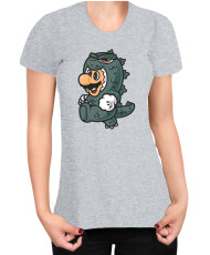 Дамска Тениска Super Mario Nintendo Mario Godzilla Costume