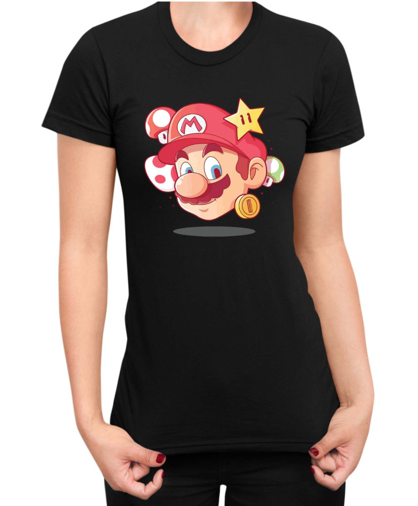 Дамска Тениска Super Mario Nintendo Mario Head