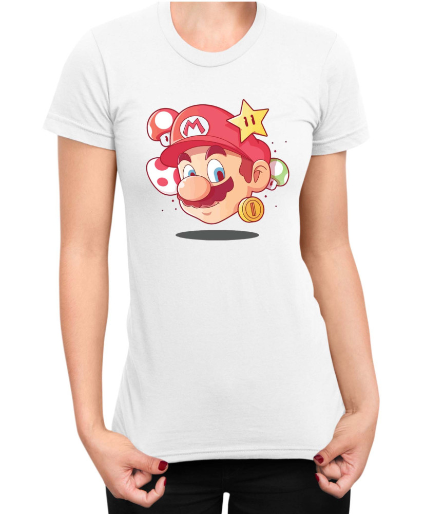 Дамска Тениска Super Mario Nintendo Mario Head