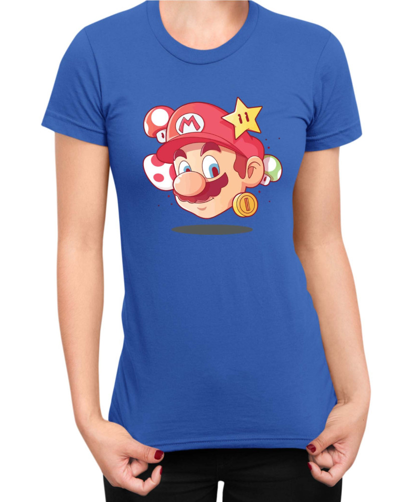 Дамска Тениска Super Mario Nintendo Mario Head