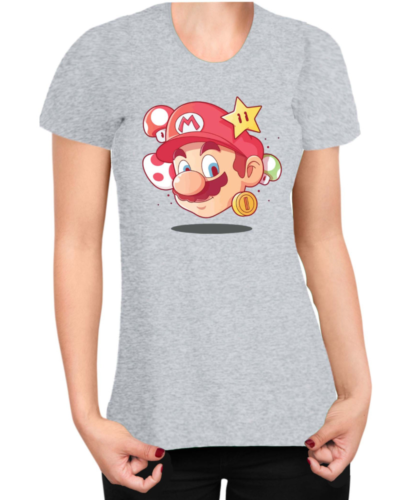 Дамска Тениска Super Mario Nintendo Mario Head